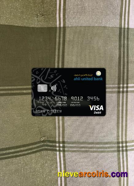 Bahrain Ahli United bank visa card photolook